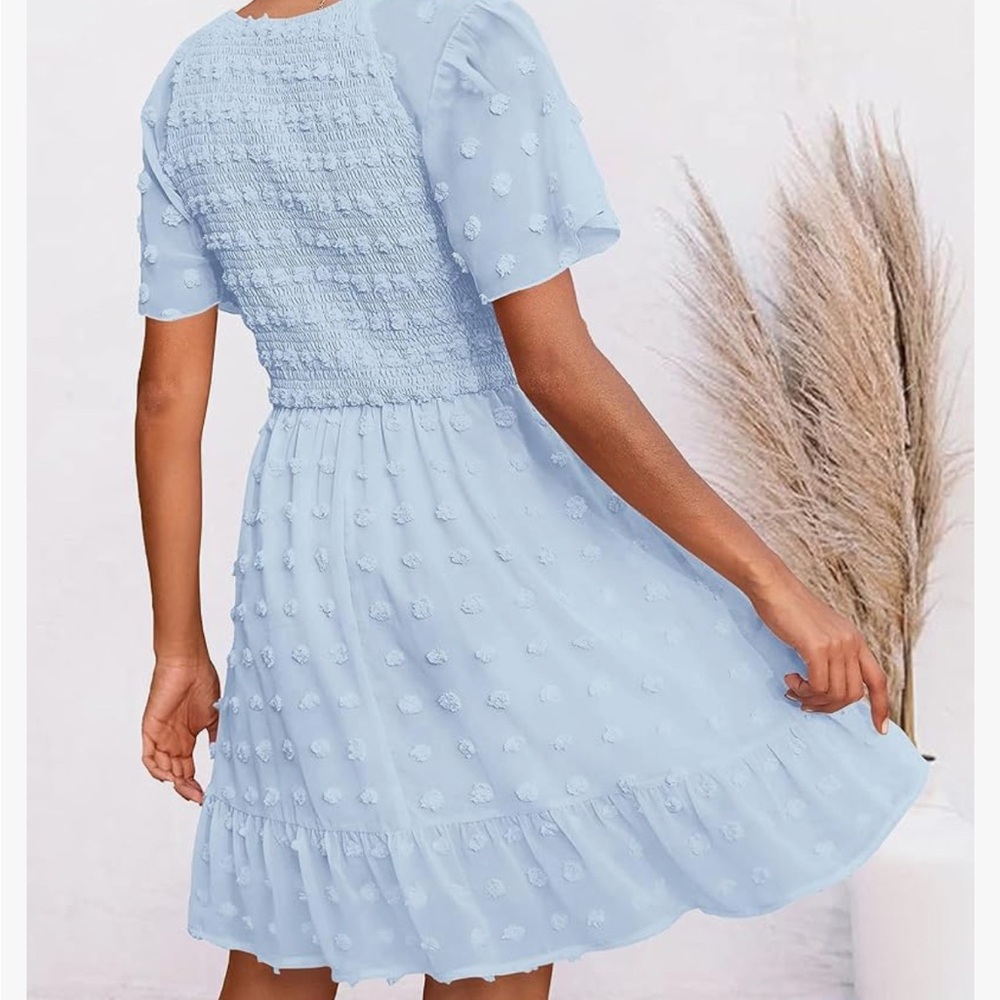 Charming Blue Spring Dress - Picture 4 of 6